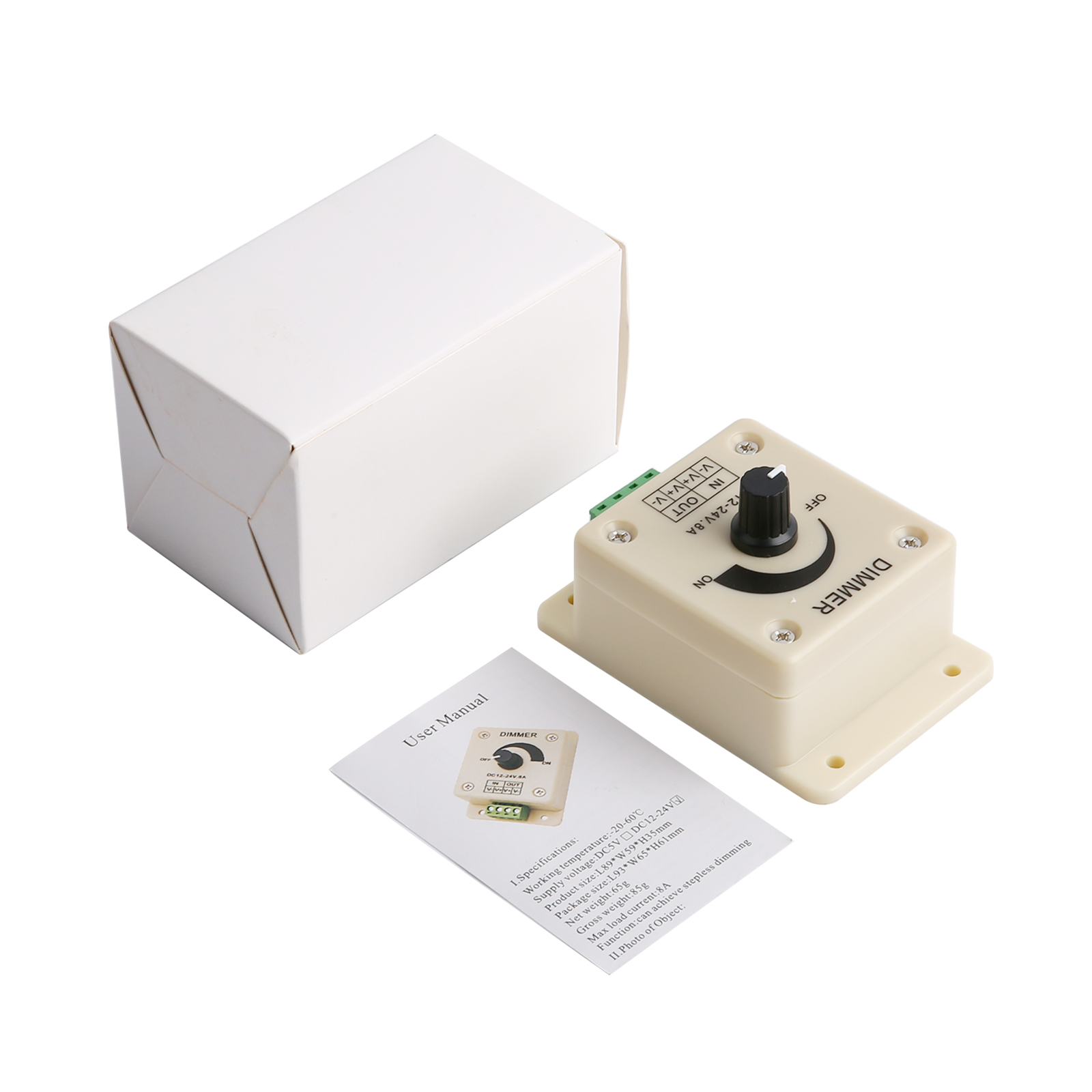 Регулируемый диммер для светодиодной лентый 12-24В 8А